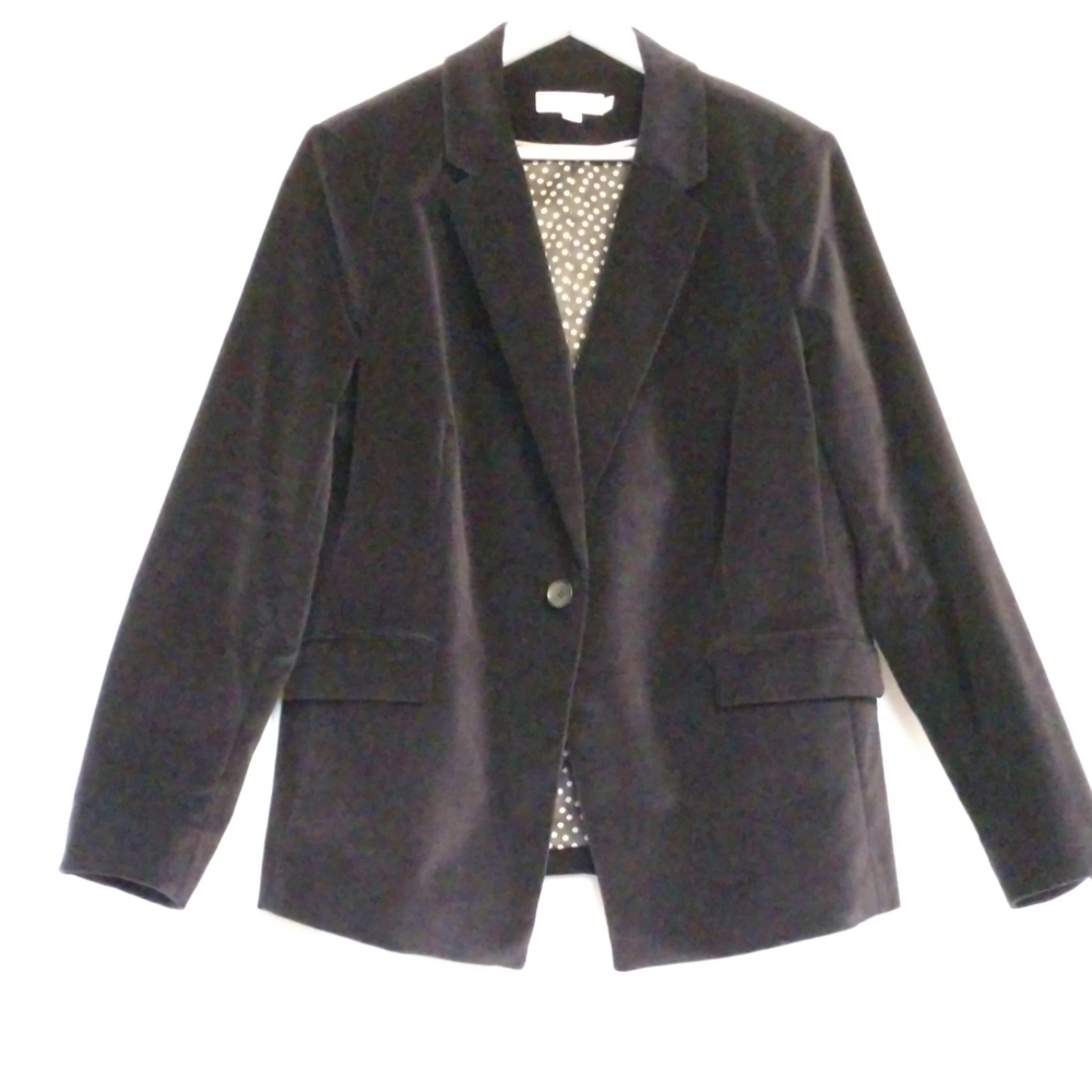 Boden Black Velvet Blazer